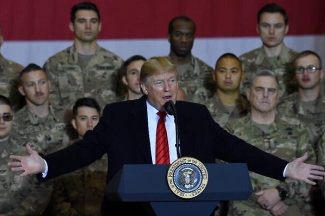 ABD Başkanı Trump, Kabil'deki Amerikan Üssü'nü ziyaretinde ülkedeki askerleri çok kısa sürede anavatanlarına döndüreceğini açıklamıştı.